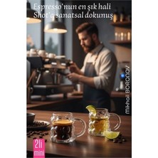 Marsilyan Mini Bubble Espresso & Shot Bardak Borosilikat Cam  – 2’li Set (6x5 Cm) 722287