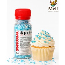 Melt Pastry Kitchen Şeker&sugar Pasta Süsleme Şekeri Mixs Baby Shower Mavi 45 Gr. Sprinkles