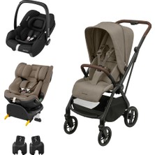 Maxi-Cosi Leona2 Seyahat Sistem Bebek Arabası ve Emerald 360 Pro Oto Koltuğu Truffle