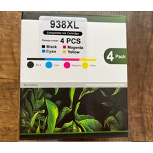 Hp 938XL-4S6Y2PE+4S6X9PE+4S6Y0PE+4S6Y1PE Muadil Siyah+Mavi+Kırmızı-Sarı Kartuşu (Multipack)