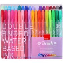 Dong-a My Color2 36'lı Çift Taraflı Keçeli Kalem Seti Renkli ve Dayanıklı Uç Tasarımı