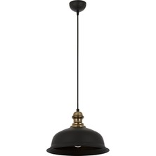 Avonni AV-4106-M27-BSY Siyah Boya Modern Avize E27 Metal H: 80 cm, Ø: 33 cm