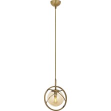Avonni AV-1850-1E Eskitme Kaplama Modern Avize E14 Metal Cam H: 100 cm, Ø: 22 cm