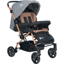 4 Baby Olympus Gold Çift Yönlü Bebek Arabası Gri 15 kg Taşıma Kapasitesi ile Standart Kullanım