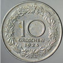 Banknoting Avusturya 10 Groschen 1925.