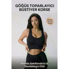 Figiza Kadın Göğüs Toparlayıcı Kalın Askılı Pedli Büstiyer Korse Dikişsiz Destekleyici Spor Sütyen