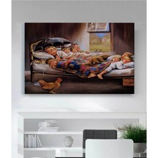 Lona Sanat Mutluluğun Resmi Kanvas Tablo