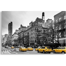 Lona Sanat New York Temalı Dekoratif Kanvas Tablo