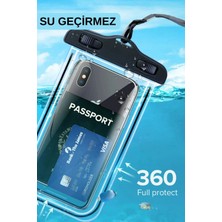 Glazef Yüksek Kaliteli Tüm Telefonlara Uyumlu Yağmur Su Geçirmez Waterproof Deniz Havuz Altı Telefon Kılıfı
