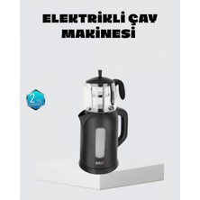 Pileli Store Sinbo Elektrikli Çay Makinesi 1.7 L Su Isıtıcı ve Cam Demlikli Güvenli Kullanım