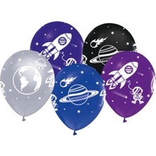 Keskin Sound Çepeçevre Kozmik Galaksi Baskılı Balon 100 Lü