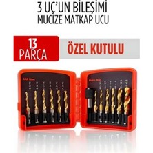 Marsilyan Mucize Hss 13'lü Kombinasyon Matkap Ucu Seti – Delme, Havşa, Diş Açma Tek Adımda 722474