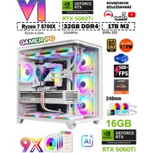 Zeiron GTA-VI X6 Ultra RTX5060Ti ⚡ 16GB ⚡ ∣ R7 5700X ∣ 32GB Ram ∣ 1TB M.2 SSD Sıvı Soğutmalı Premium Oyun Bilgisayarı