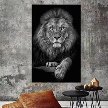 Lona Sanat Aslan Leopar Kanvas Tablo
