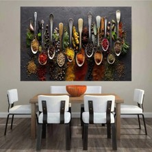 Lona Sanat Mutfak Baharatlar Kanvas Tablo 2192