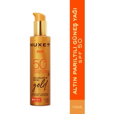 Nuxe Sun - Altın Işıltılı Bronzlaştırıcı Güneş Koruyucu Yağ SPF50 150 ml