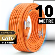 Mn6 M107XT CAT6 Ethernet Kablosu 10 Metre 0.57mm UTP Ultra Dayanıklı Çift Kat Korumalı Dış Mekan Ağır Şartlara Uygun LAN Kablosu