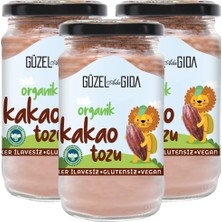 Güzel Ada Gıda Organik Kakao Tozu 3x150 Gr