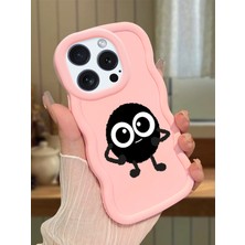 HONTINGA iPhone 14 Pro Uyumlu Kılıfı Düşüme Önleyici Basitlik Anti Düşme Darbeye Dayanıklı Basit Pembe Yumuşak Silikon Telefon Kılıfı Karikatür Desen K9-0094