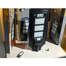Kassel Aydınlatma Cata 120W Solar Dış Mekan Sokak Aydınlatma Güneş Enerjili Uzaktan Kumandalı Beyaz Işık