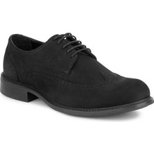 Yds Shop 22-1110 Extralıght - Ultra Hafif Deri Klasik Ayakkabı -Siyah Nubuk
