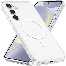 Jopus Samsung S25 Ultra Uyumlu Sararmaz Şeffaf Magsafe Kılıf Kristal Sert Mika Slim Kılıf JS-345