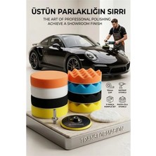 Marsilyan 11 Parça Polisaj Sünger Seti 115MM - Matkap Uyumlu M14 Pasta Cila ve Parlatma Kiti 723105