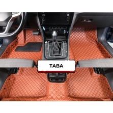 Fıat Tofaş Doğan Taba Renk 8d Diamond Premium Havuzlu Deri Oto Paspas