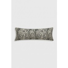 Nesco Zebra Dolgun Uzun Yastık 50X150 cm %100 Pamuk Hamile Yan Yatış Destek Yastığı Dekoratif Yastık