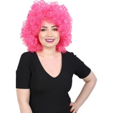 Colezium Animasyon Parti ve Palyaço Peruğu / Neon Pembe