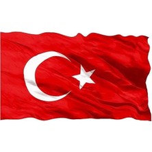 Abka 40X60 cm Dikişli Türk Bayrağı Kırmızı Renkli 1 Adet Kırtasiye Ürünü