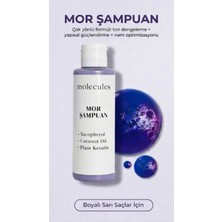 Doa Kozmetik Molecules Mor Şampuan Renk Koruyucu Etkiyle 150 ml Vegan Formül Kadınlar İçin
