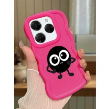 HONTINGA Tecno Spark 20 Pro Uyumlu Kılıfı Düşüme Önleyici Basitlik Anti Düşme Darbeye Dayanıklı Basit Kırmızı Yumuşak Silikon Telefon Kılıfı Karikatür Desen K9-0094