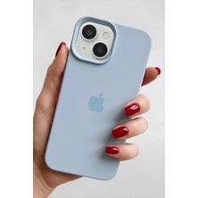 Pronorth Iphone 15 Uyumlu Kılıf Logolu Lansman Soft Yumuşak Içi Kadife Silikon Kapak