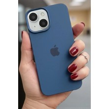 Iphone 15 Uyumlu Kılıf Logolu Lansman Soft Yumuşak Içi Kadife Silikon Kapak