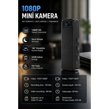 FaroxTech 1080P Mini Kamera Taşınabilir Gece Görüşlü Hd Kayıt Cihazı