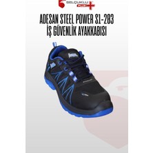 Adesan Steel Power S1-203 Kompozit Burunlu Su Itici Deri Iş Güvenliği Ayakkabısı
