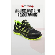 Adesan Steel Power S1-203 Kompozit Burunlu Su Itici Deri Iş Güvenliği Ayakkabısı
