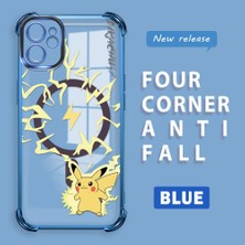 HONTINGA iPhone 11 ile Uyumlu Şeffaf Kılıfı Düşüme Önleyici Basitlik Anti Düşme Kamera Korumali Pikachu Desen Yumuşak Silikon Telefon Kılıfı Kadın ve Erkek Için Uygundur K3-0160
