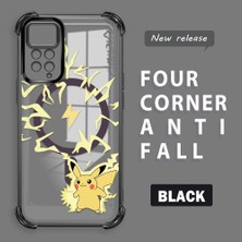 HONTINGA Xiaomi Redmi Note 12 Pro 4g ile Uyumlu Şeffaf Kılıfı Düşüme Önleyici Basitlik Anti Düşme Kamera Korumali Pikachu Desen Yumuşak Silikon Telefon Kılıfı Kadın ve Erkek Için Uygundur K3-0160