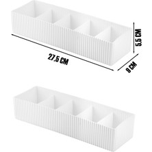 Porsima Org-16-1 Çekmece Içi 2li Düzenleyici Organizer Set Beyaz