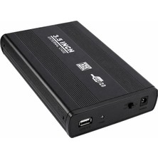 Kenly 3.5" Sata Harici Disk Kutusu USB 2.0 Alüminyum Kasa 2tb’a Kadar Destekler