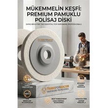 Marsilyan Sert 100MM Yün Polisaj Flap Keçe - Matkap ve Spiral Uyumlu Metal Cam Parlatma Çarkı 723110