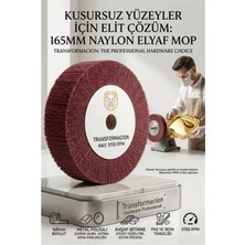 Marsilyan Kırmızı Skoç Elyaf Mop Parlatma Diski - 5700 Rpm 165 mm Metal ve Paslanmaz  723107