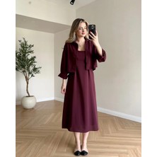 Narstorm Minimal Şık Midi Elbise Gömlek Takım