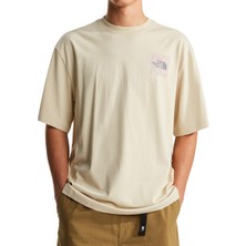 The North Face Sun Oversize Graphic Erkek Bej Outdoor T-Shirt NF0A8GA0DOM1