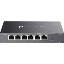 Omada DS106P, 6 Port Megabit,  4 Port Megabit Poe+, 67W, Yönetilemez, Masaüstü Metal Kasa Sessiz Switch