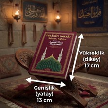 Bilgi Kitabevi Delâilü’l Hayrât Salavat Kitabı Çanta Boy Arapça Türkçe Okunuş Türkçe Meal Ciltli Delailül Hayrat 13*17 cm