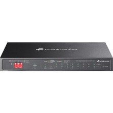 Omada DS110GMP, 10 Port Gigabit,  8 Port Gigabit Poe+, 123W, 1 Port Combo Gigabit Sfp, Yönetilemez, Metal Kasa Masaüstü Sessiz Switch