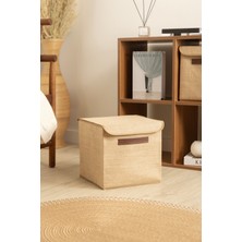 Koza Home Tidy Jüt Kapaklı Düzenleyici Kutu (30X30CM) 6011